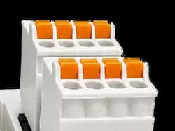 Pluggable RS485 terminal blocks on top of the OptiBee Energy Pro